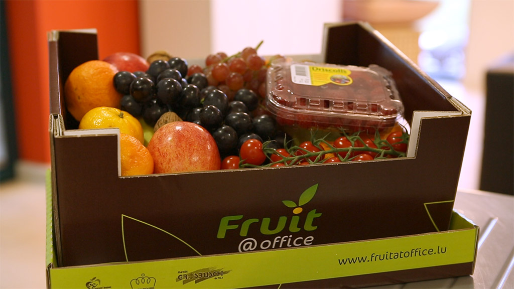 FruitOffice des fruits frais au bureau Grosbusch Luxembourg